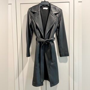 A.L.C Bennett Leather Trench Coat